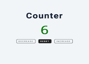 page view of simple counter project